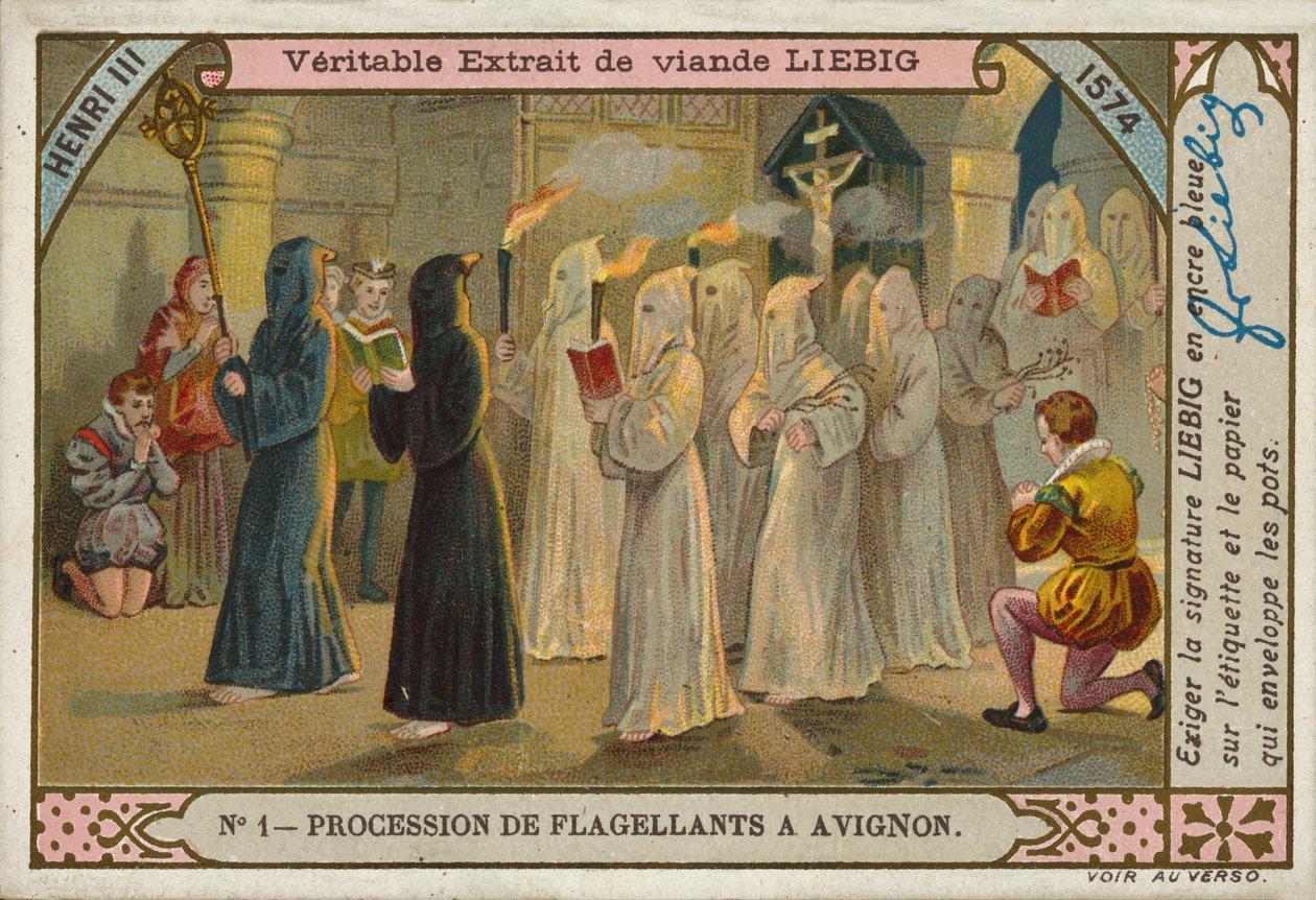 Procession of Flagellants, Avignon by European School