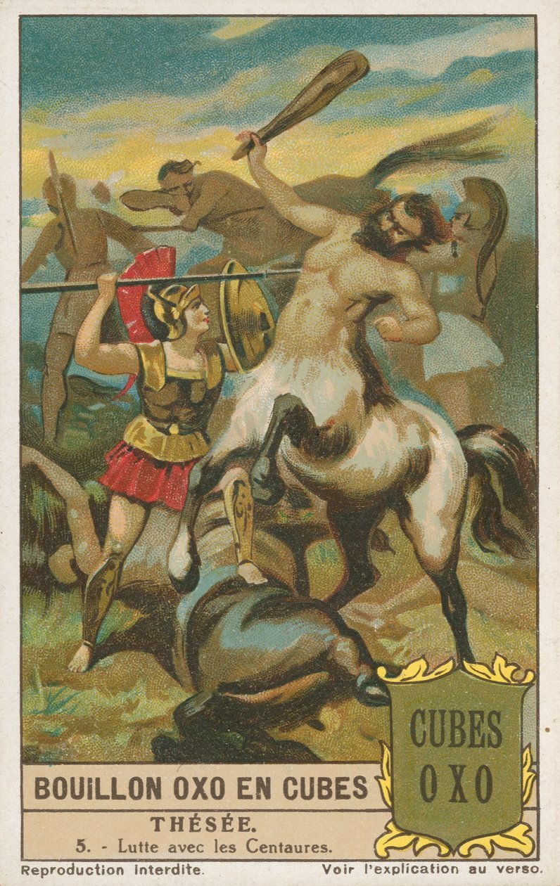 Theseus, Liebig Card, Early 20th Century by European School