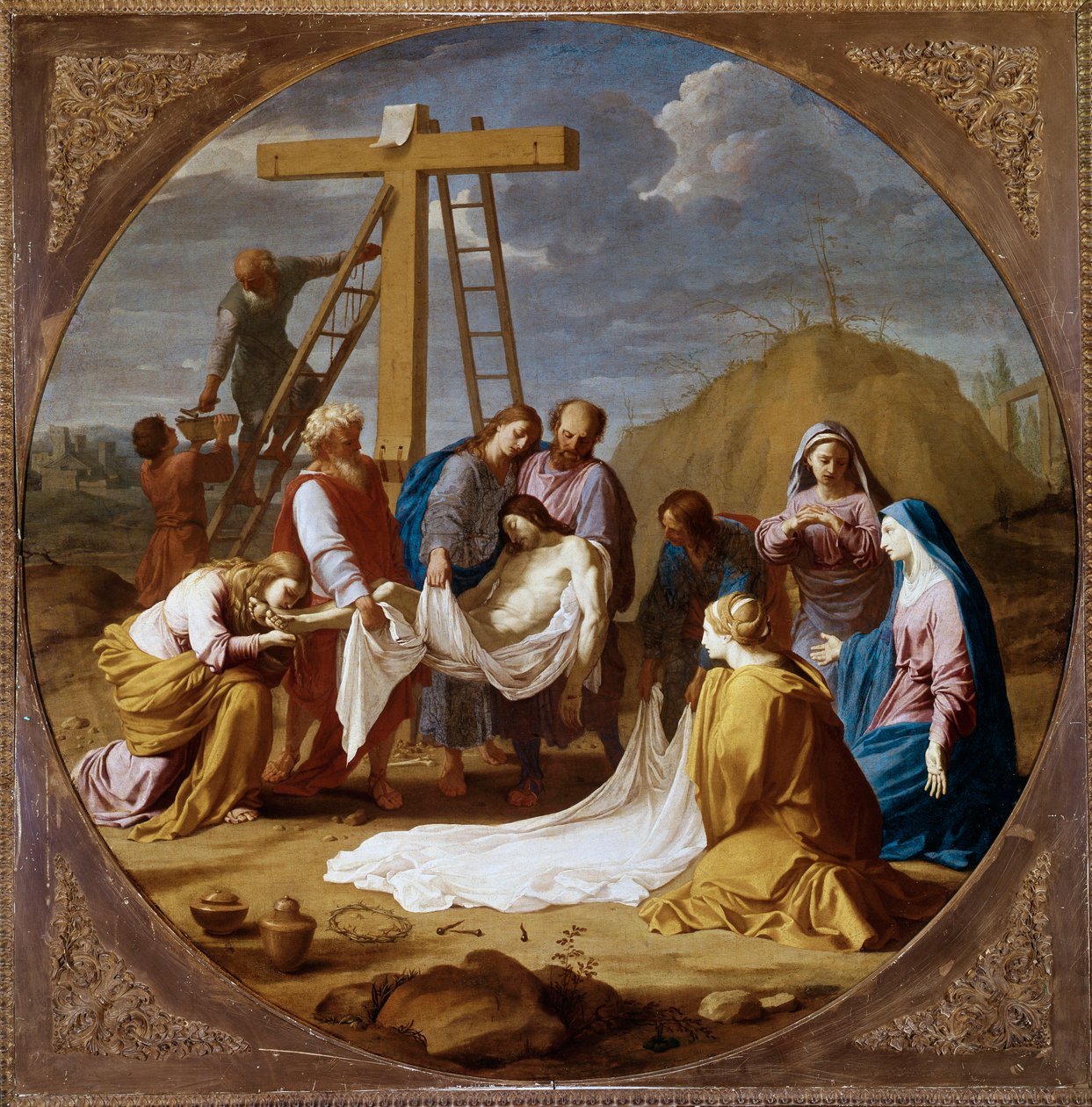 the deposition of christ painting