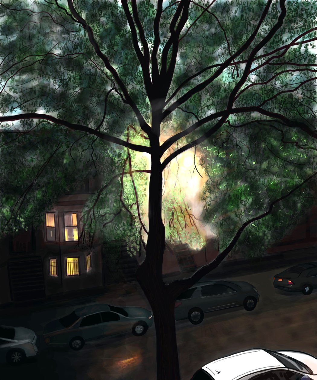 After Rain, First Light, Brooklyn by Evan Sklar