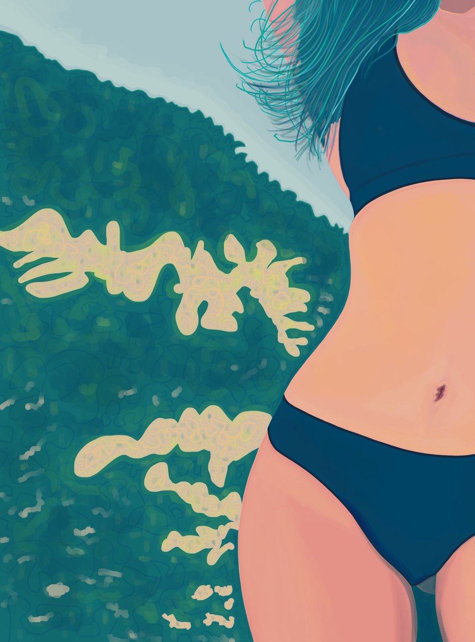 Blue Bikini, Brooklyn by Evan Sklar