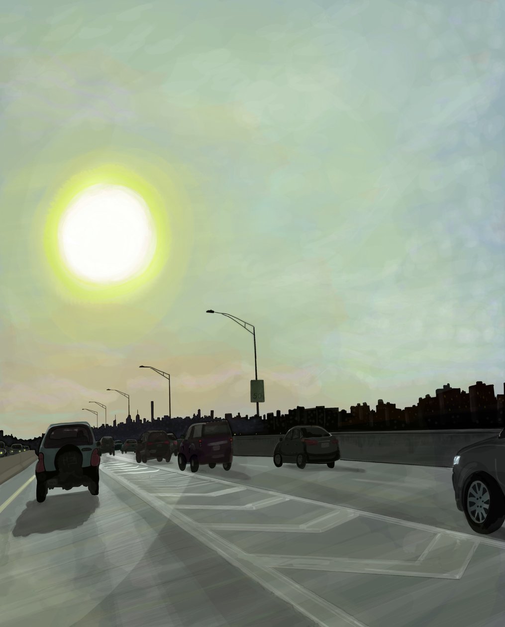 Bruckner Expressway, Brooklyn by Evan Sklar