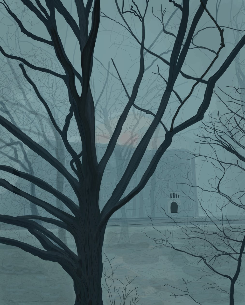 Fog Prospect Park, Brooklyn by Evan Sklar
