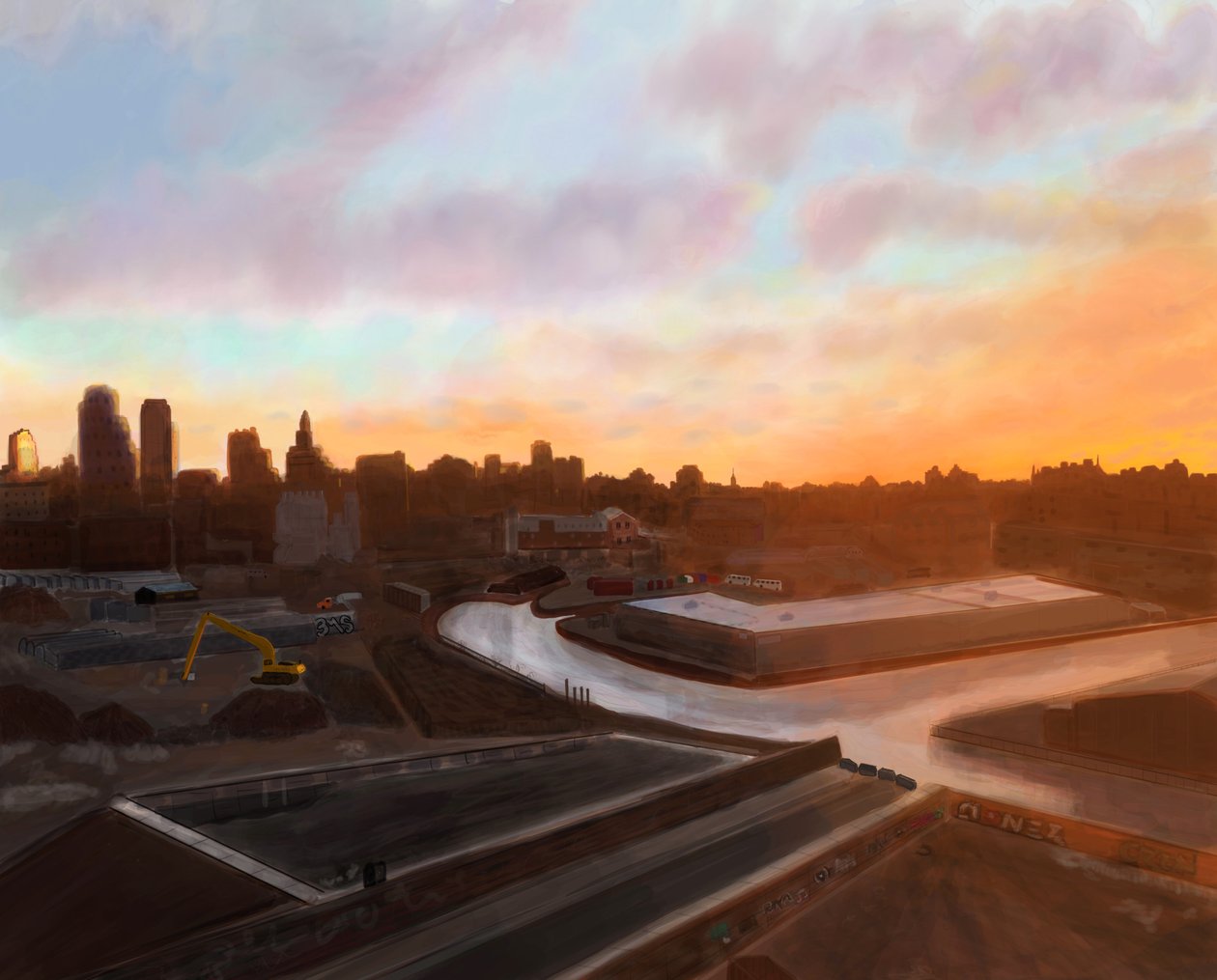 Gowanus Canal, Brooklyn by Evan Sklar