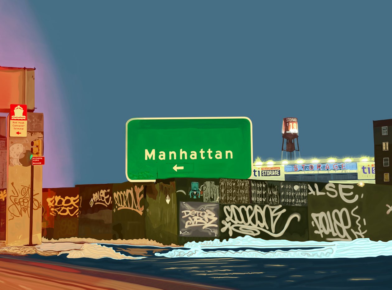 Hamilton Avenue Exit, Brooklyn by Evan Sklar