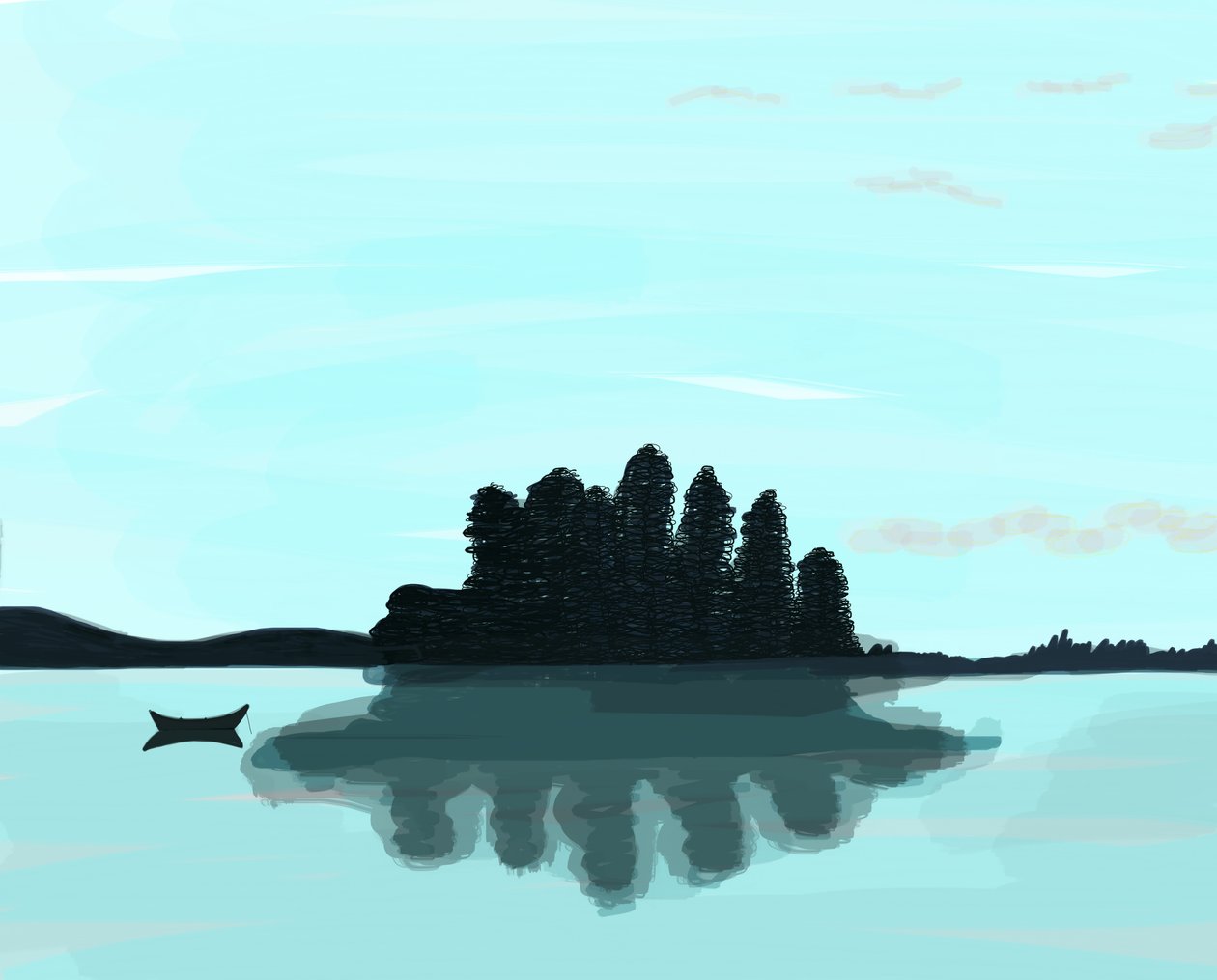Lake In Maine by Evan Sklar