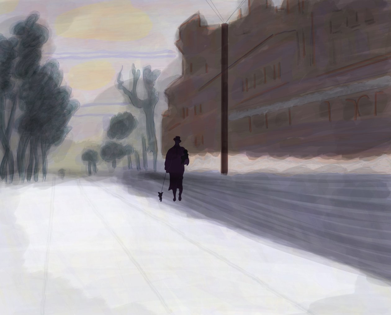 Prospect Park, West After Snow by Evan Sklar