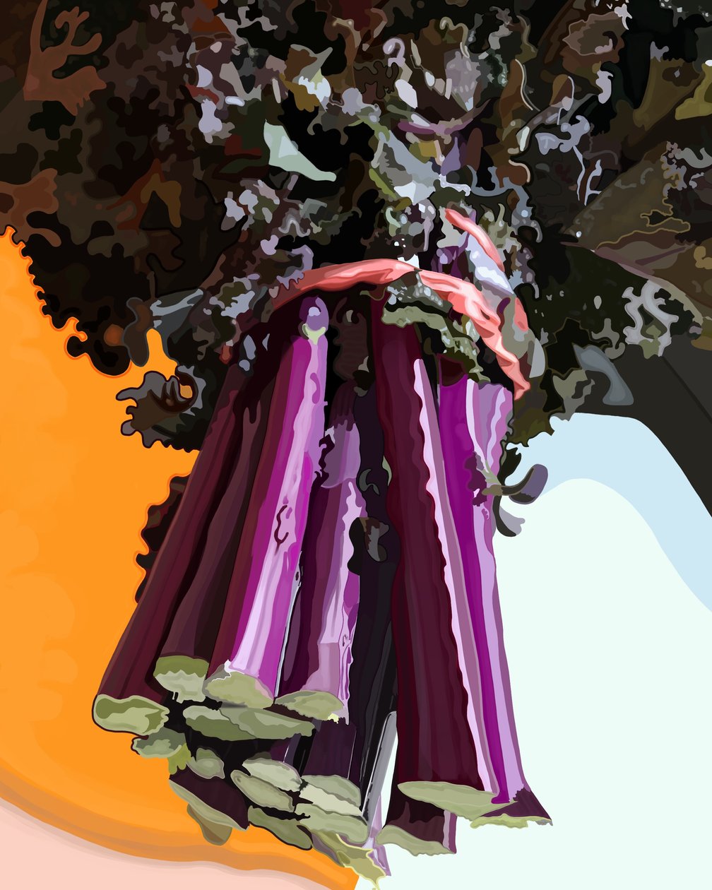 Purple Kale, Brooklyn by Evan Sklar