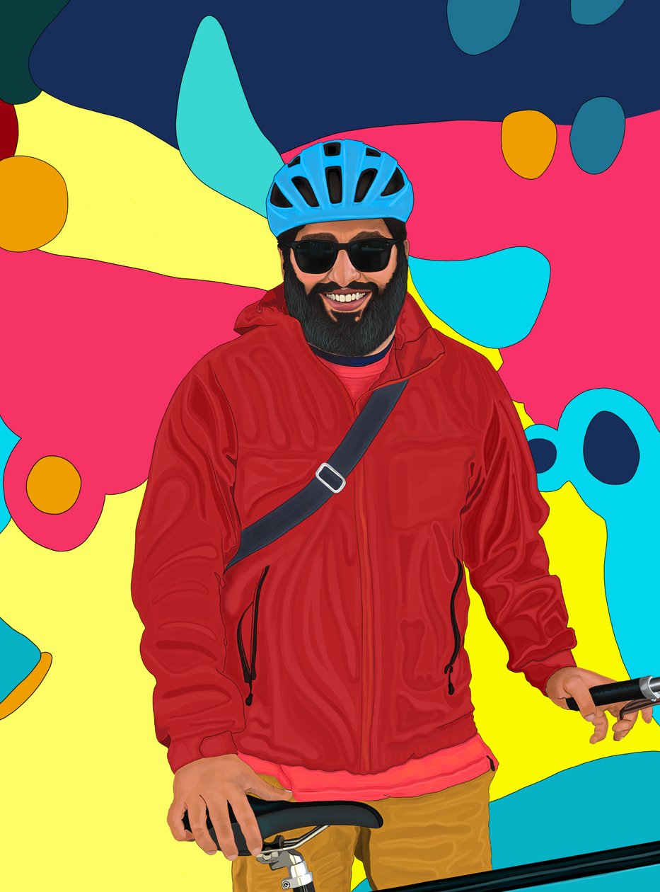 Rizwan Smiling by Evan Sklar