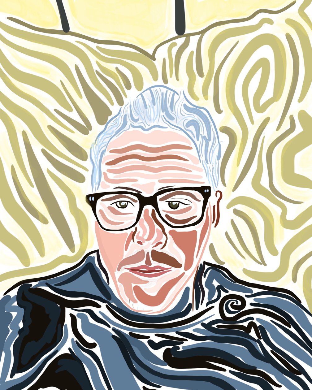 Self Portrait In New Haven by Evan Sklar