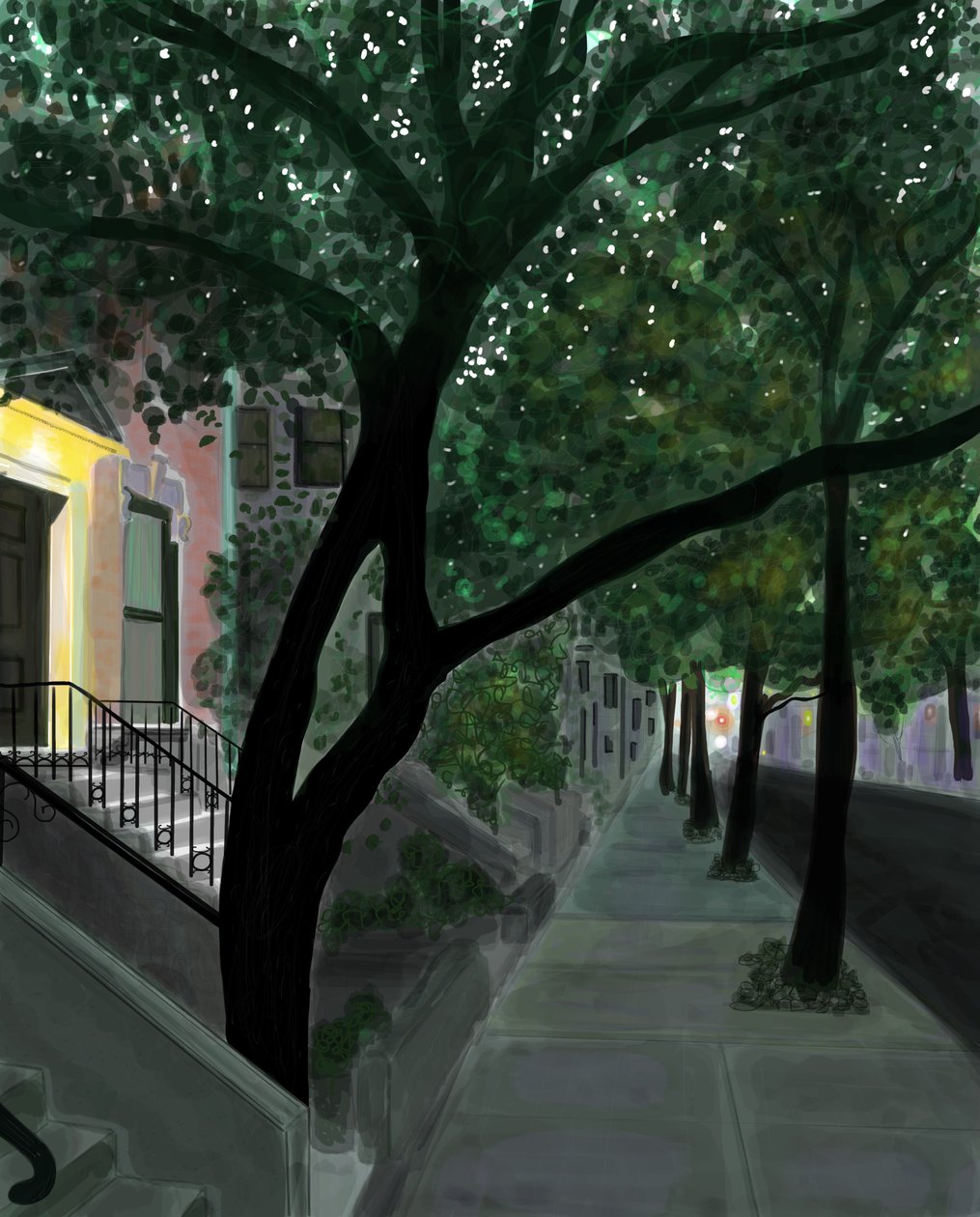 Top of Block, Brooklyn by Evan Sklar