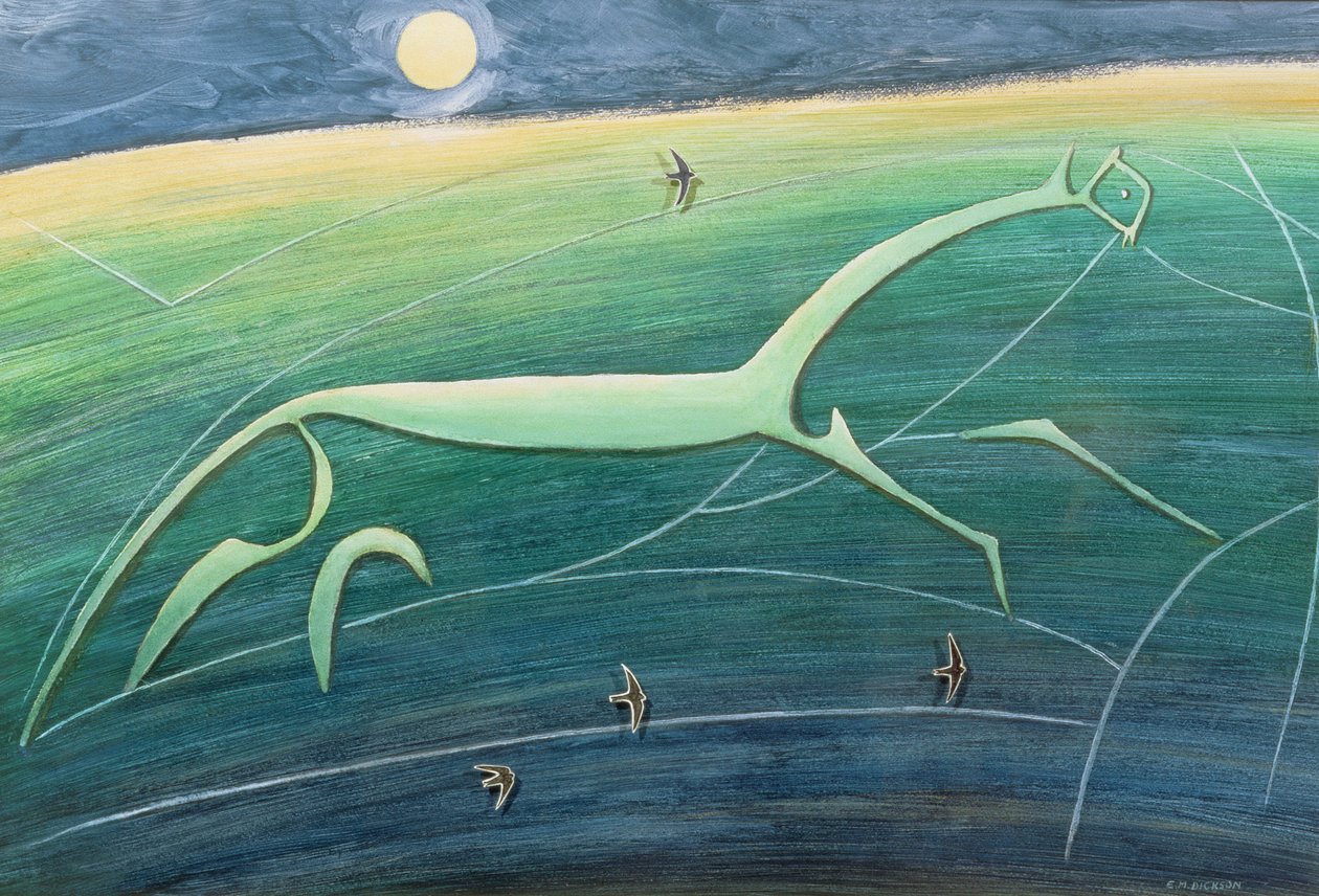 White Horse Hill, Uffington by Evangeline Dickson
