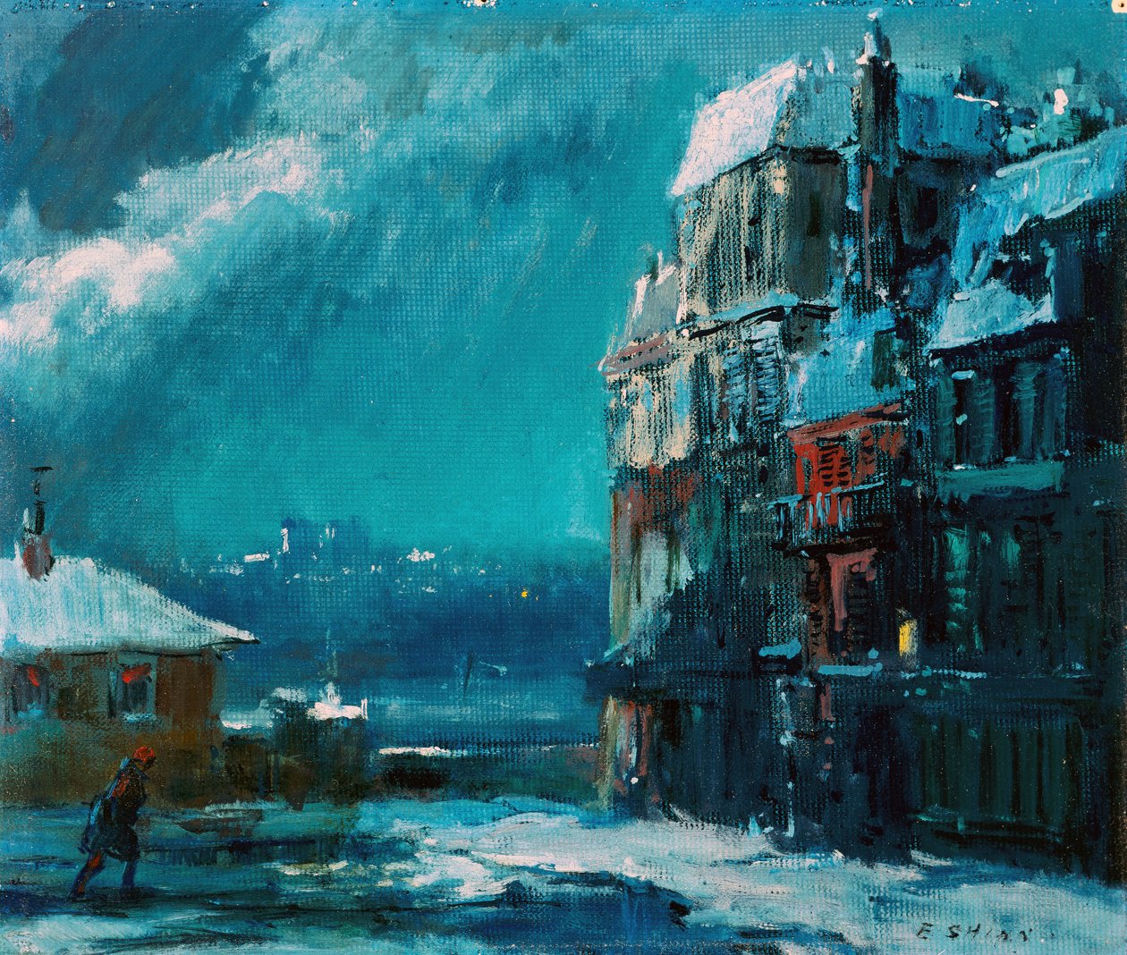 Winter Night, Paris by Everett Shinn
