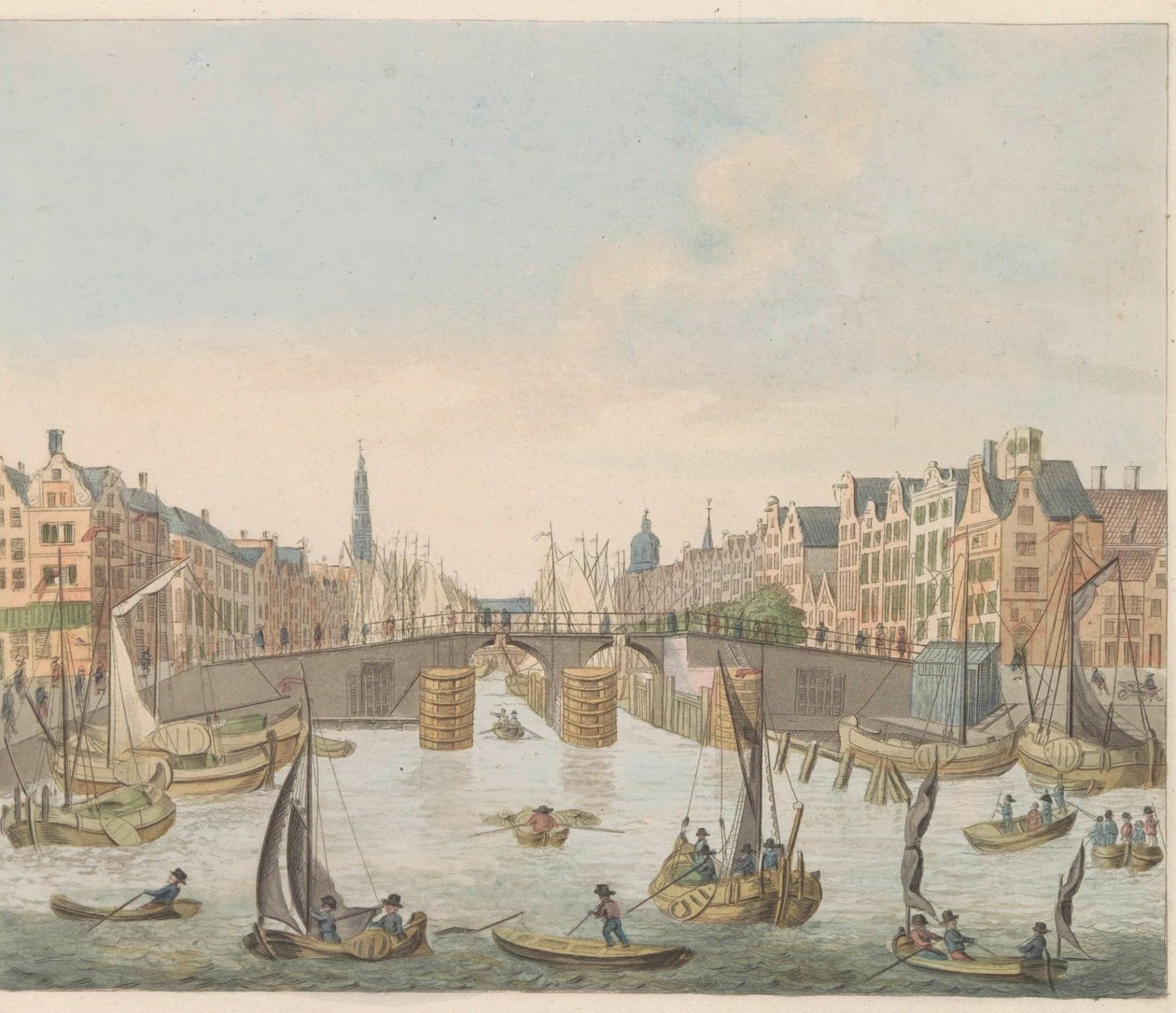 View of the Nieuwe-Brug, ca. 1810-1813 by Evert Maaskamp