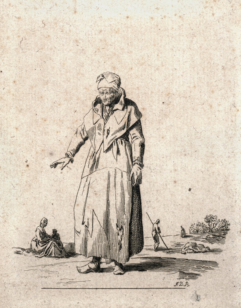 Peasant Woman by F.D.B. Monogrammist