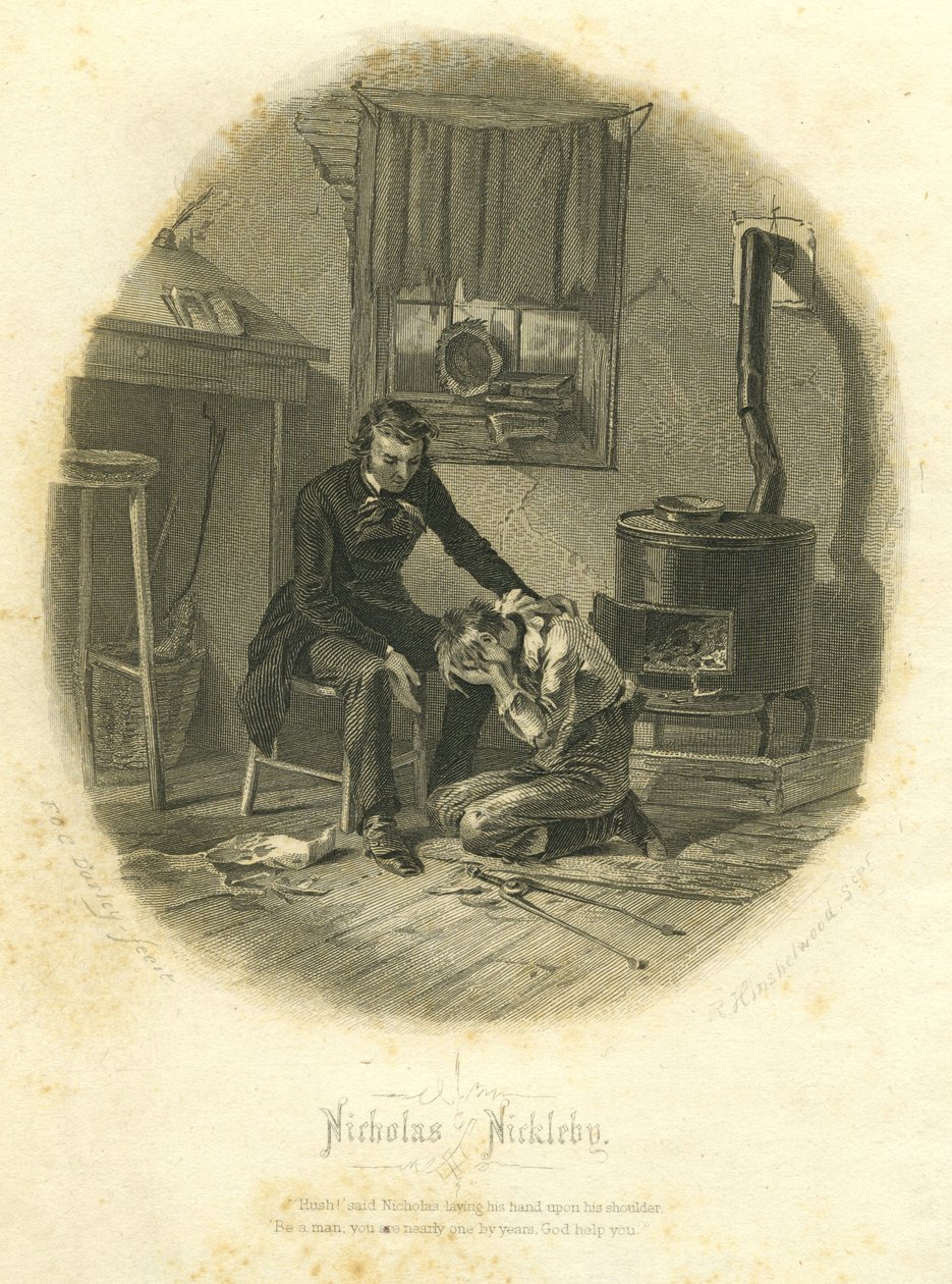 Nicholas Nickleby: Nicholas and Smike, 1867 by F.O.C. and McRae, C. John Darley
