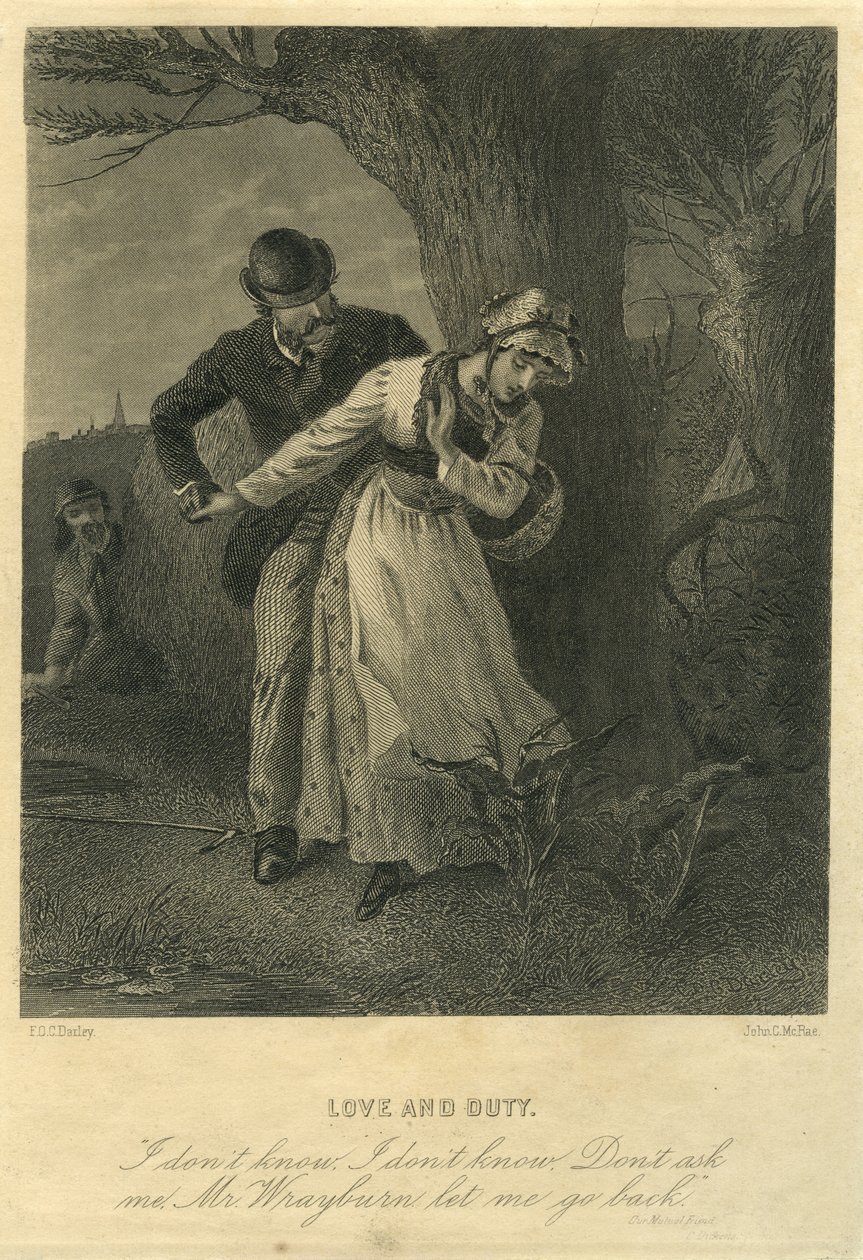 Our Mutual Friend, Love and Duty: Eugene Wrayburn and Lizzie Hexam by F.O.C. and McRae, C. John Darley