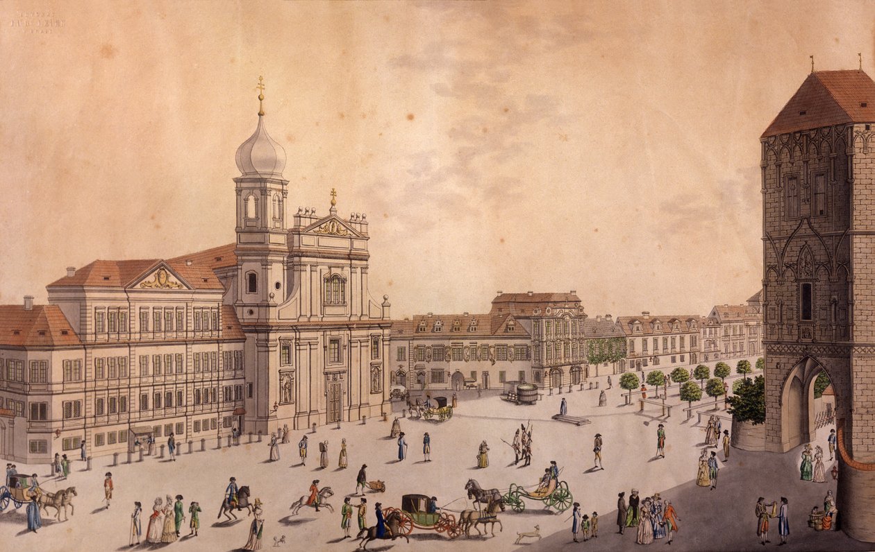 Hybern Square, Prague by F. and Heger, P. Heger