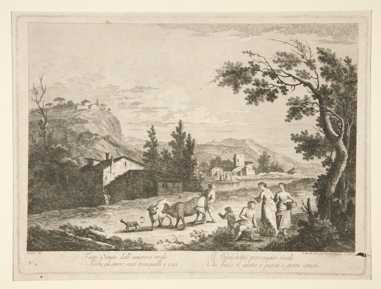 Landscape with Ruins, from a Series of 4 by Fabio Berardi