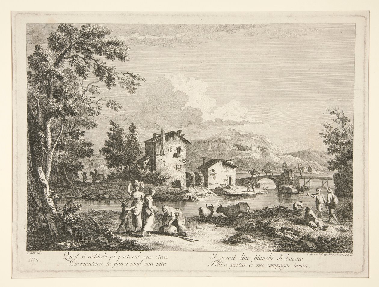 Landscape with Ruins, from a Series of 4 by Fabio Berardi