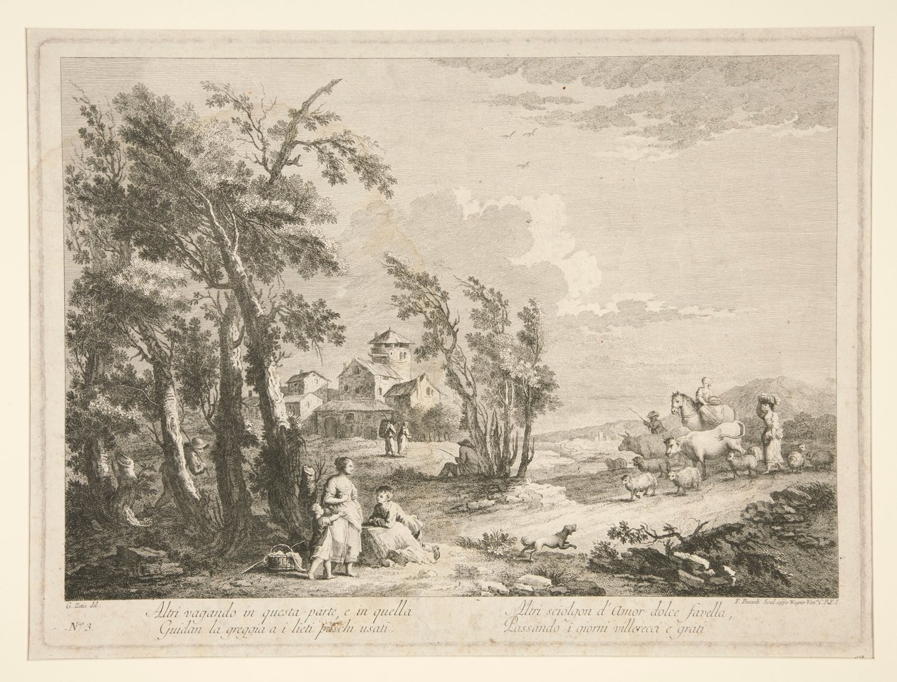 Landscape with Ruins, from a Series of 4 by Fabio Berardi