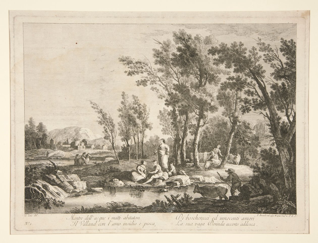 Landscape with Ruins, from a Series of 4 by Fabio Berardi