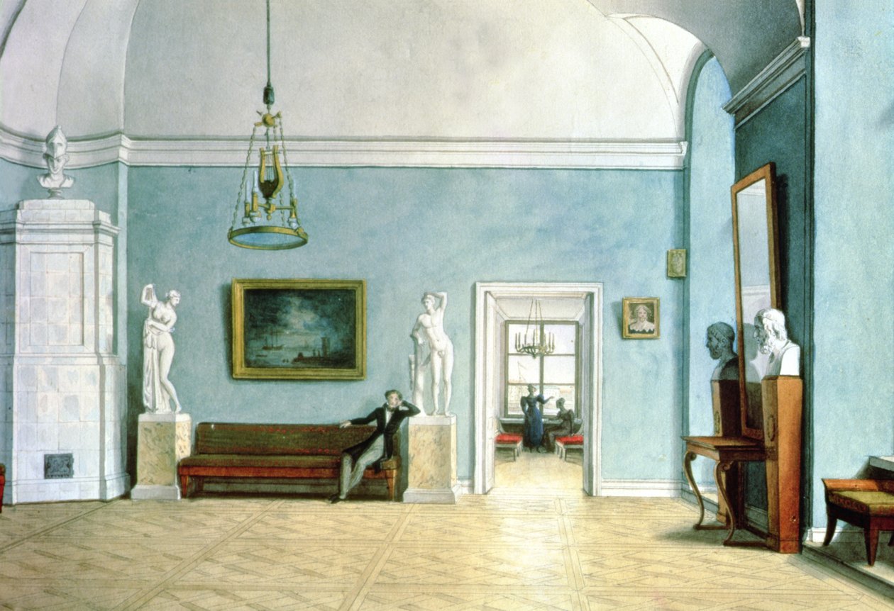 Neo-Classical Interior, c.1820 by Fedor Petrovich Tolstoy