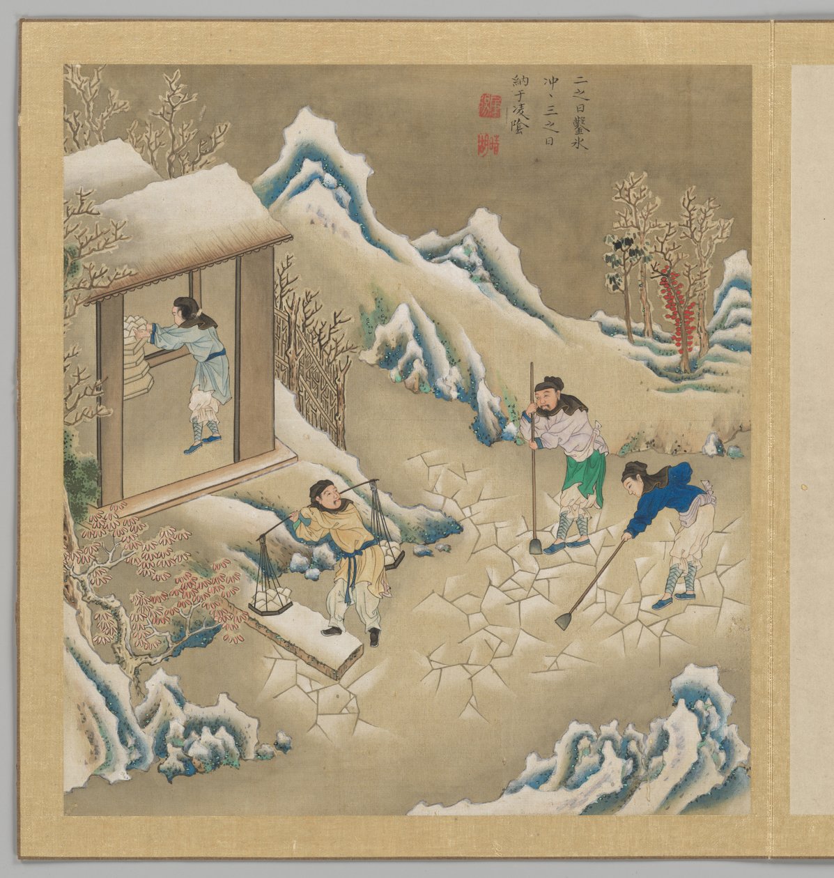 Odes of the State of Bin: The Seventh Month by Fei Qinghu (fl.late18th-early 19th century)