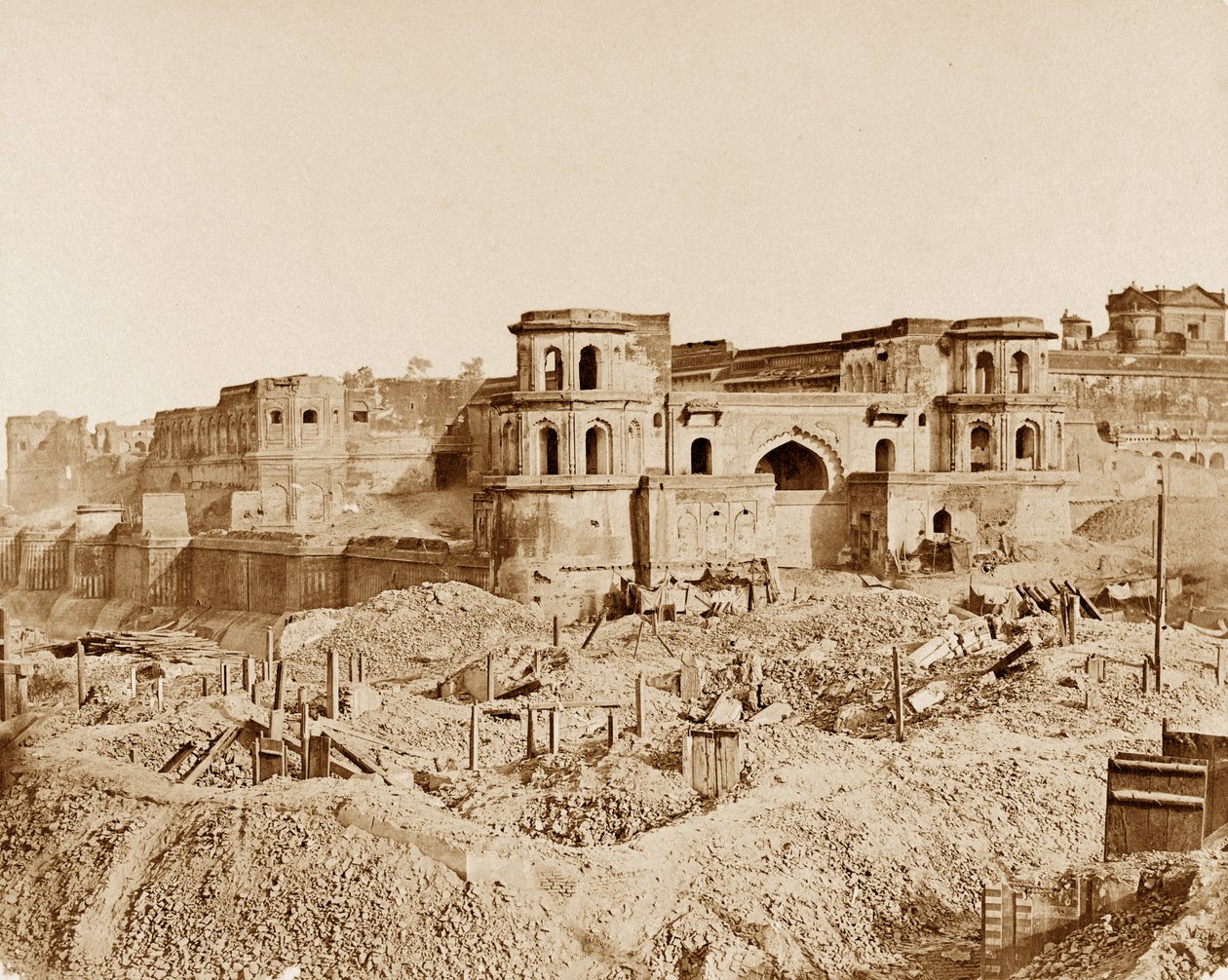 The Munchee Bau or Old Citadel of Lucknow by Felice Beato