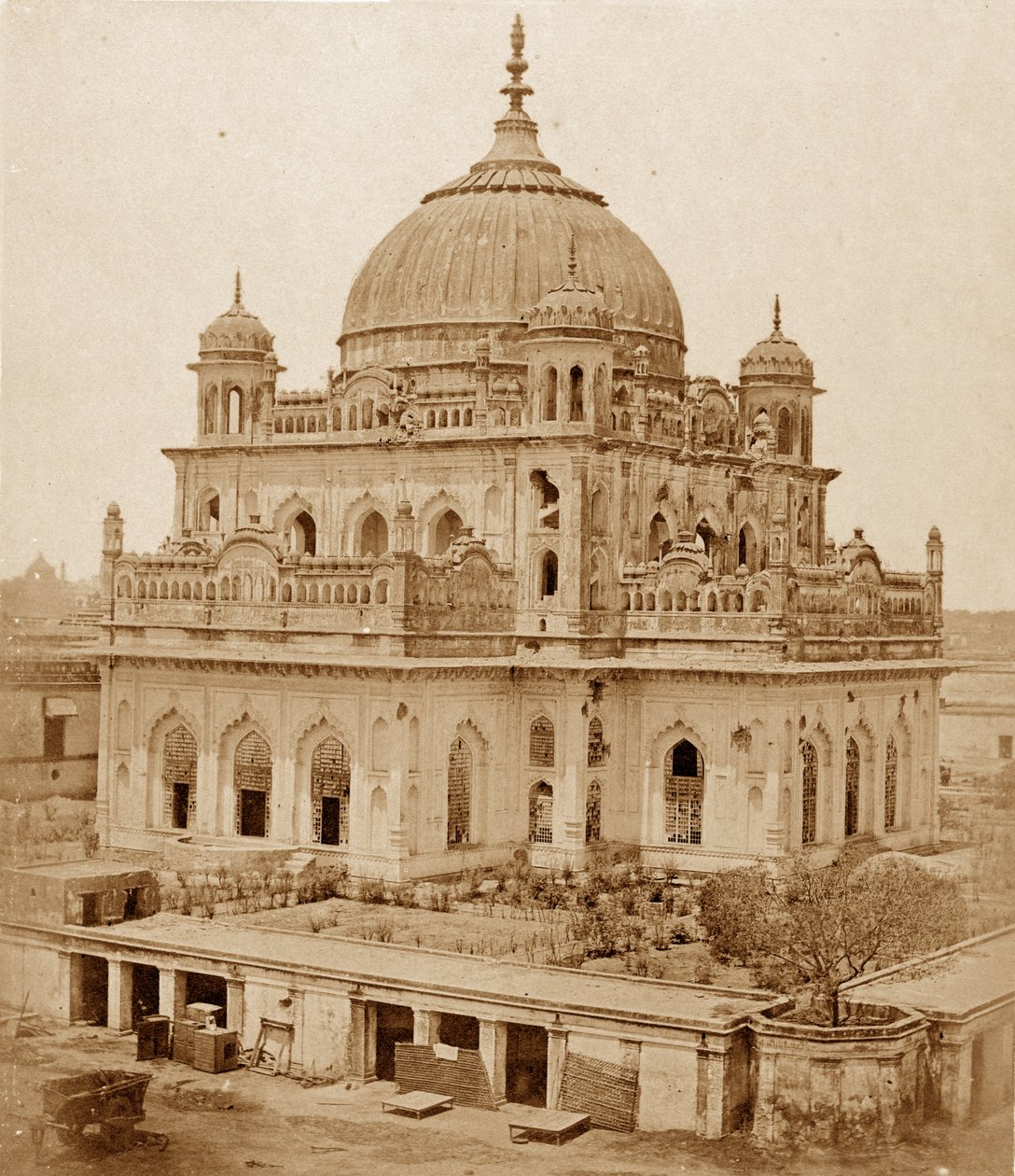The Tomb of Saadat Ali in the Kaiserbagh Palace, Lucknow by Felice Beato