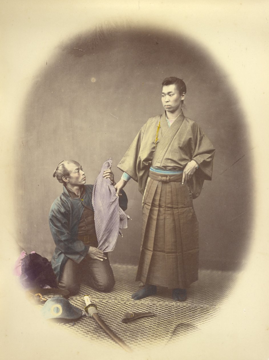 [An Officer and his Attendant] by Felice Beato