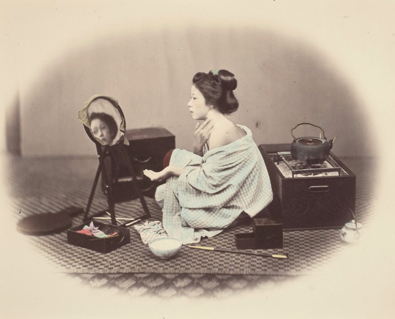 Woman at Toilette by Felice Beato