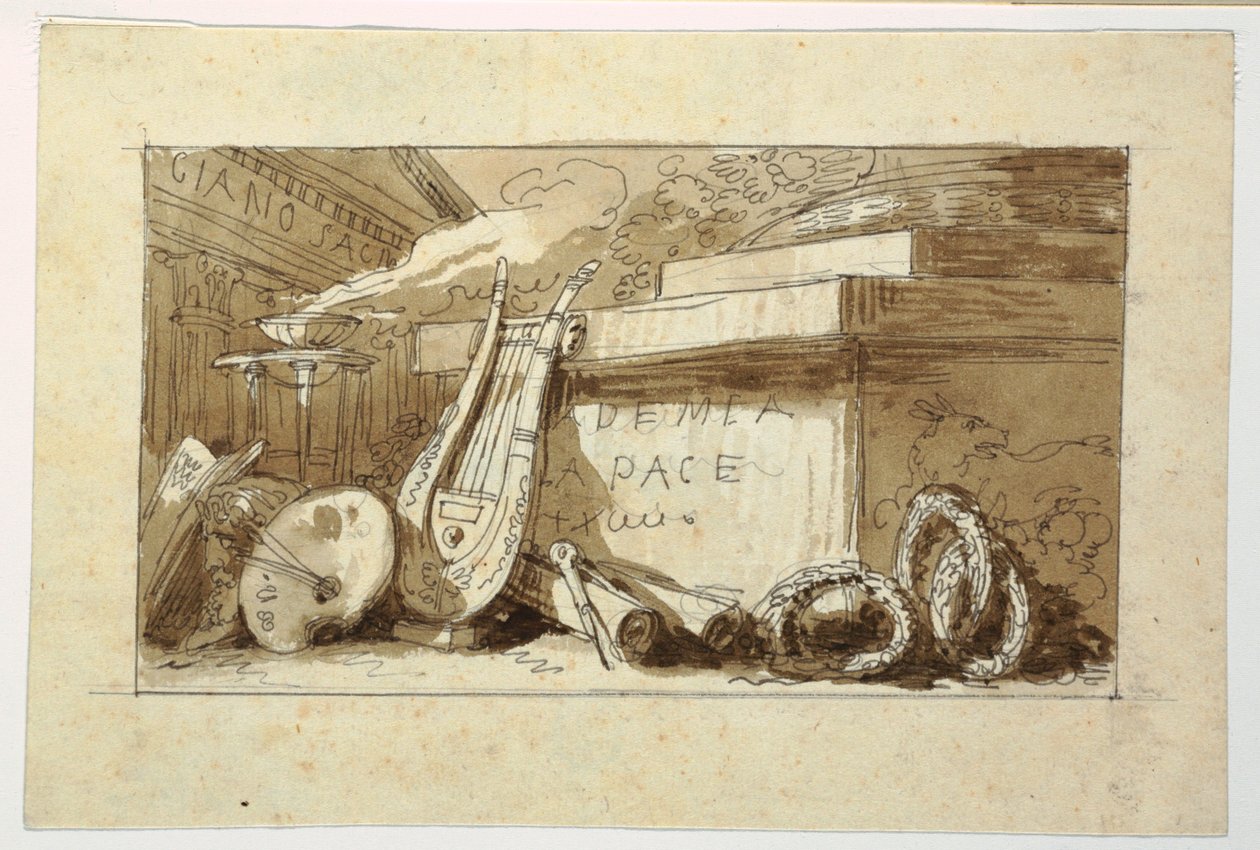 Monument for an Accademia della Pace, 1810-20 by Felice Giani