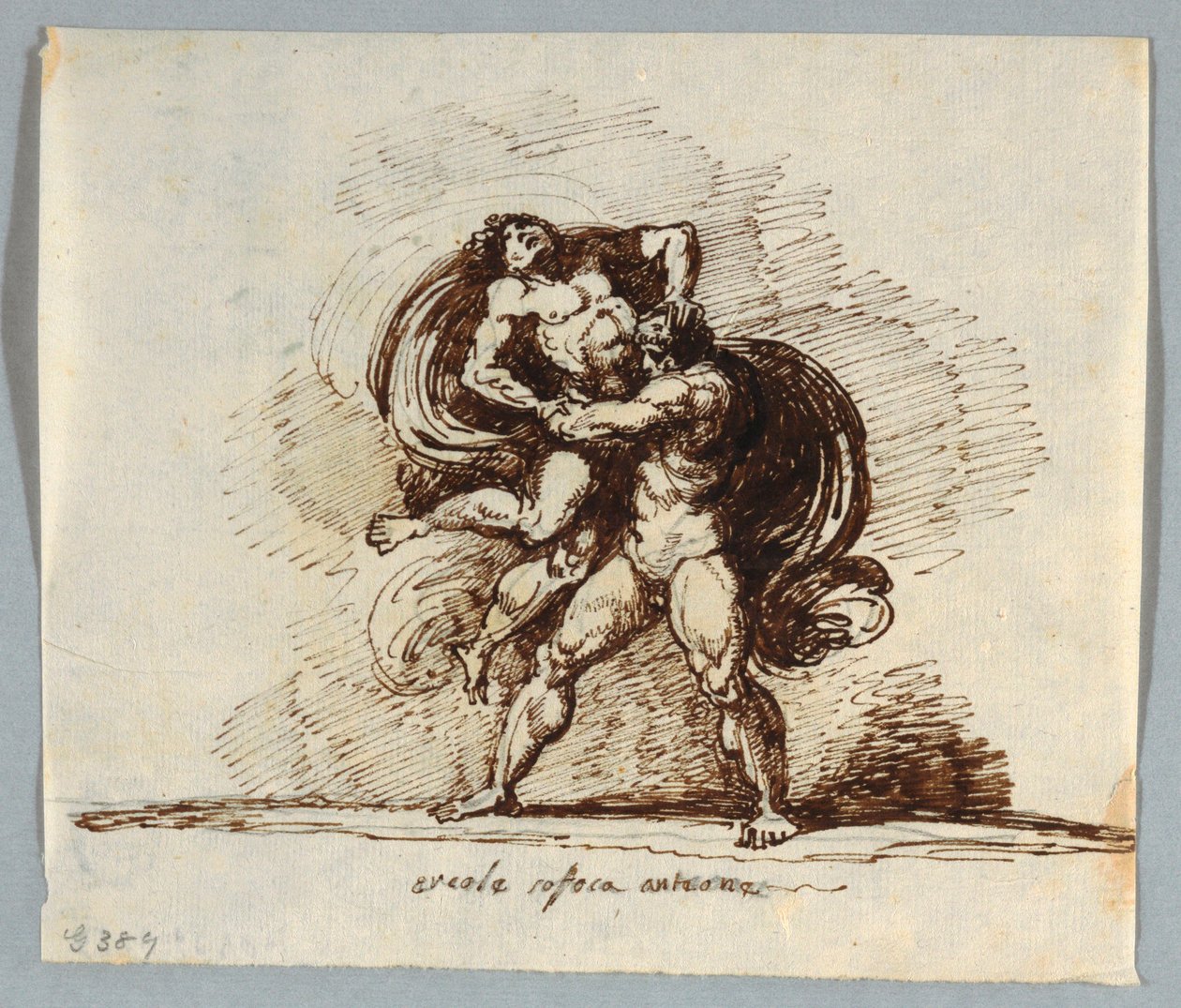 Hercules and Antaeus by Felice Giani