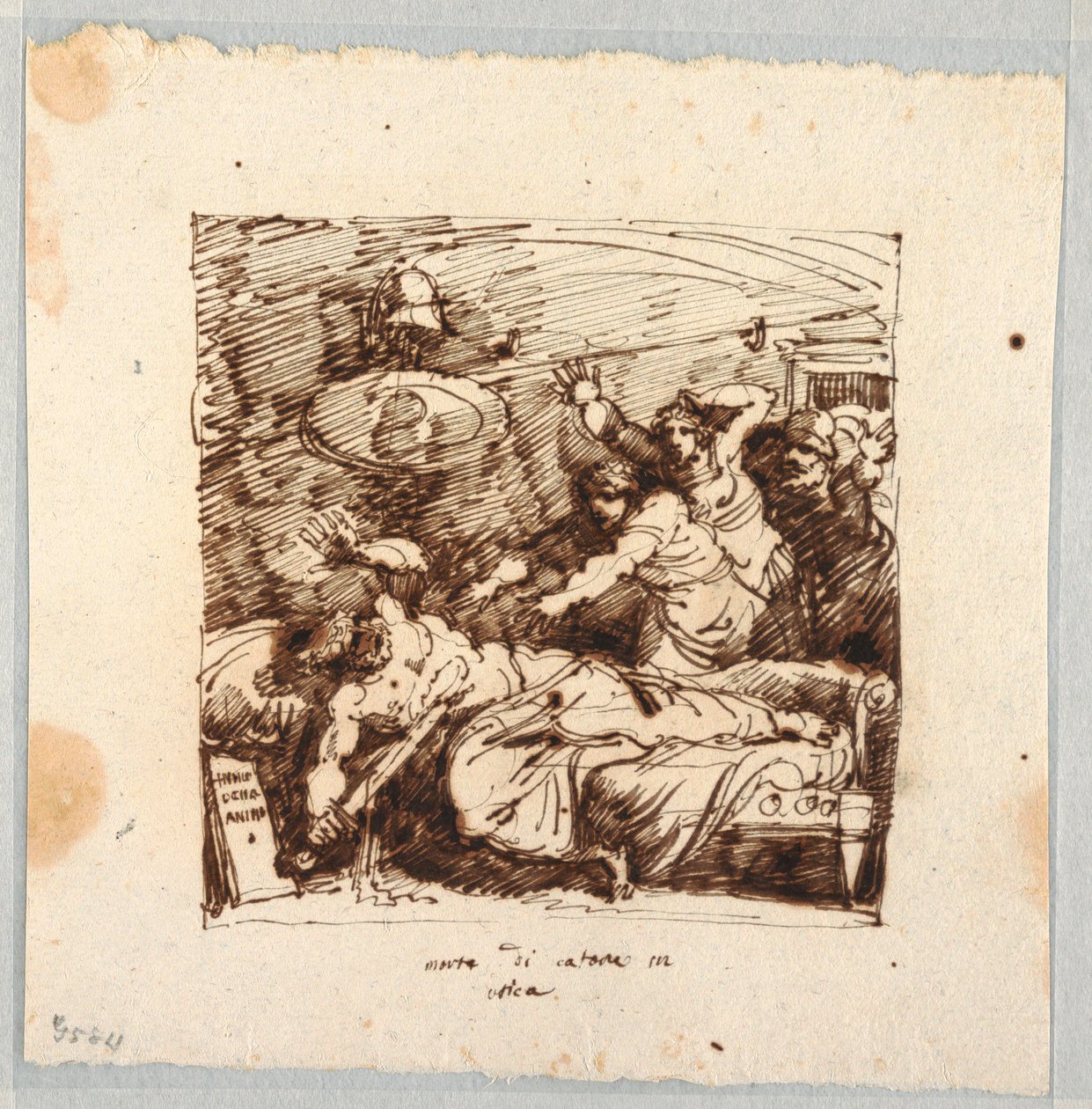 Suicide of Marcus Porcius Cato by Felice Giani