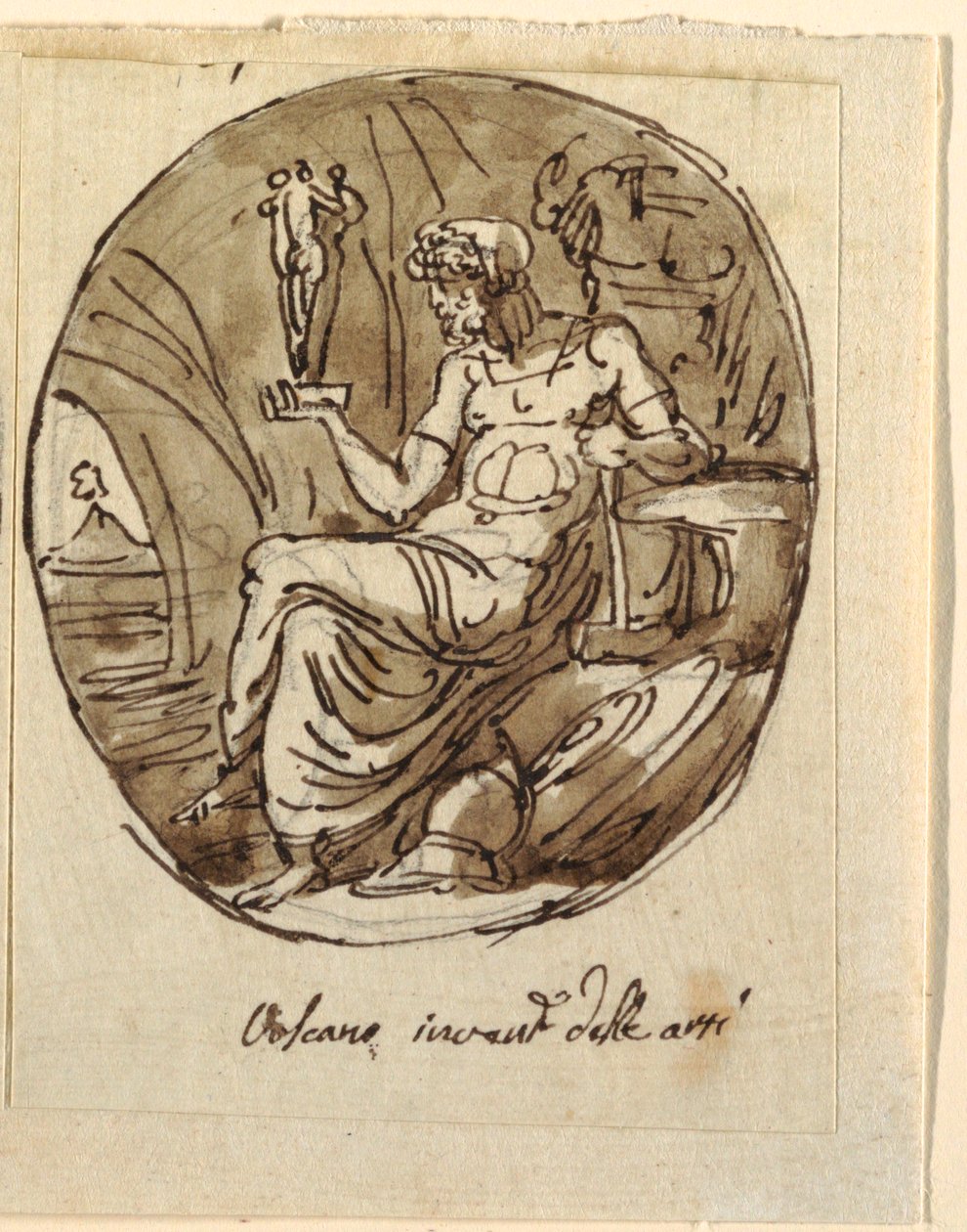 Vulcan, Design for Vaulted Ceiling, Sala dei Legislatori, Palazzo Conti-Sinibaldi, Faenza by Felice Giani