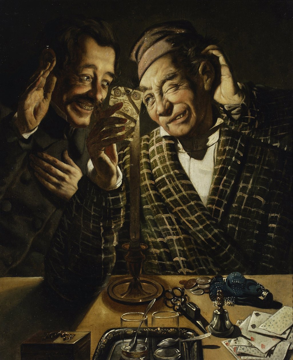 Gamblers by Candlelight by Feliks Peczarski