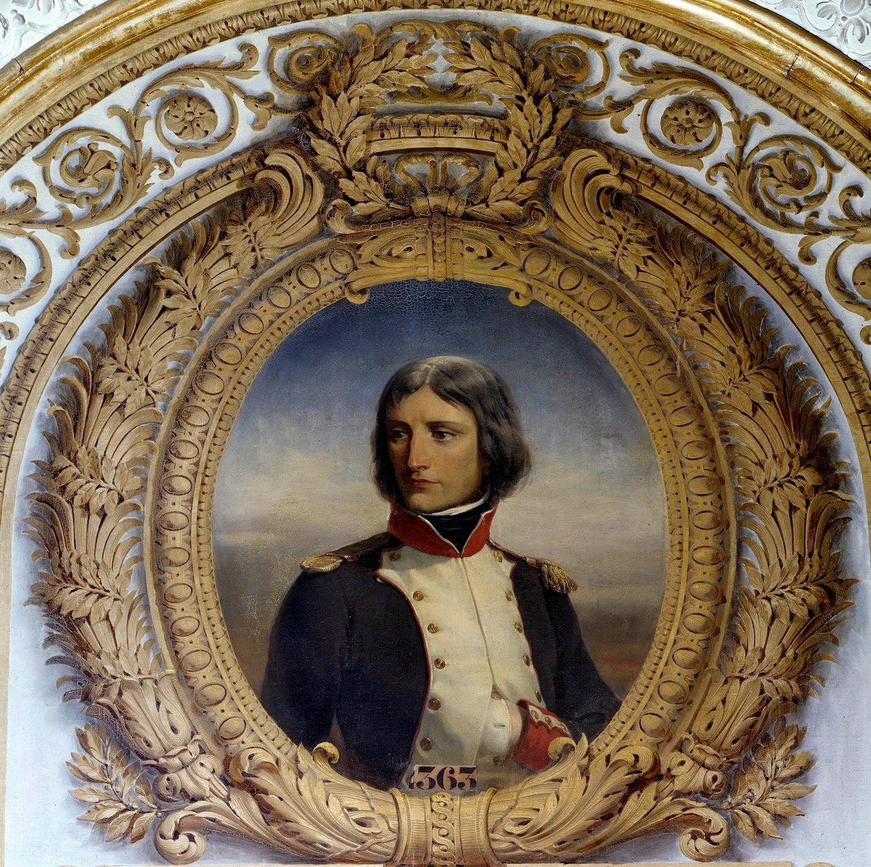 Portrait of Napoleon Bonaparte in uniform as lieutenant-colonel of the first battalion of Corsica in 1792 by Felix (after) Philippoteaux