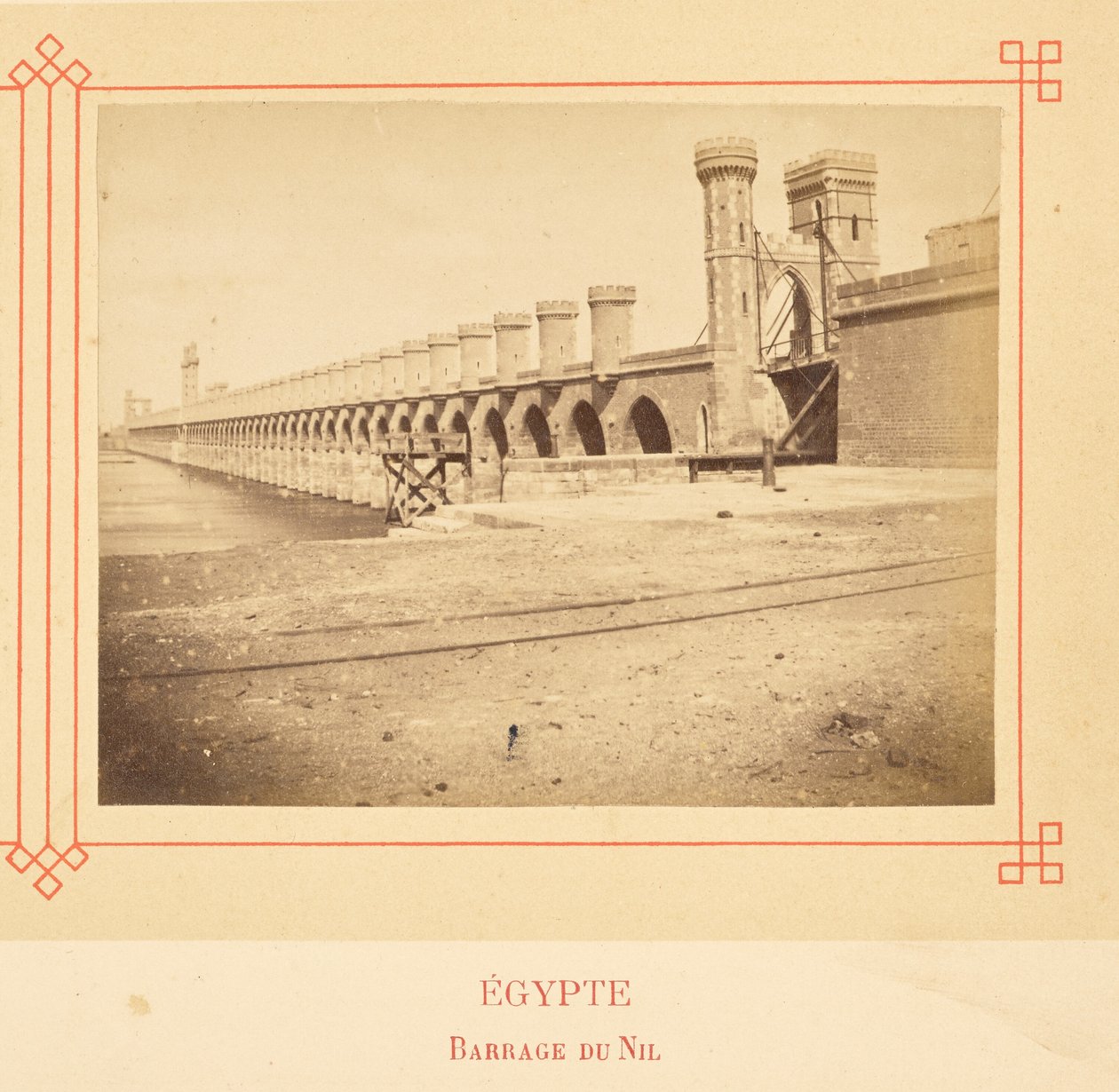 Nile Dam by Félix Bonfils