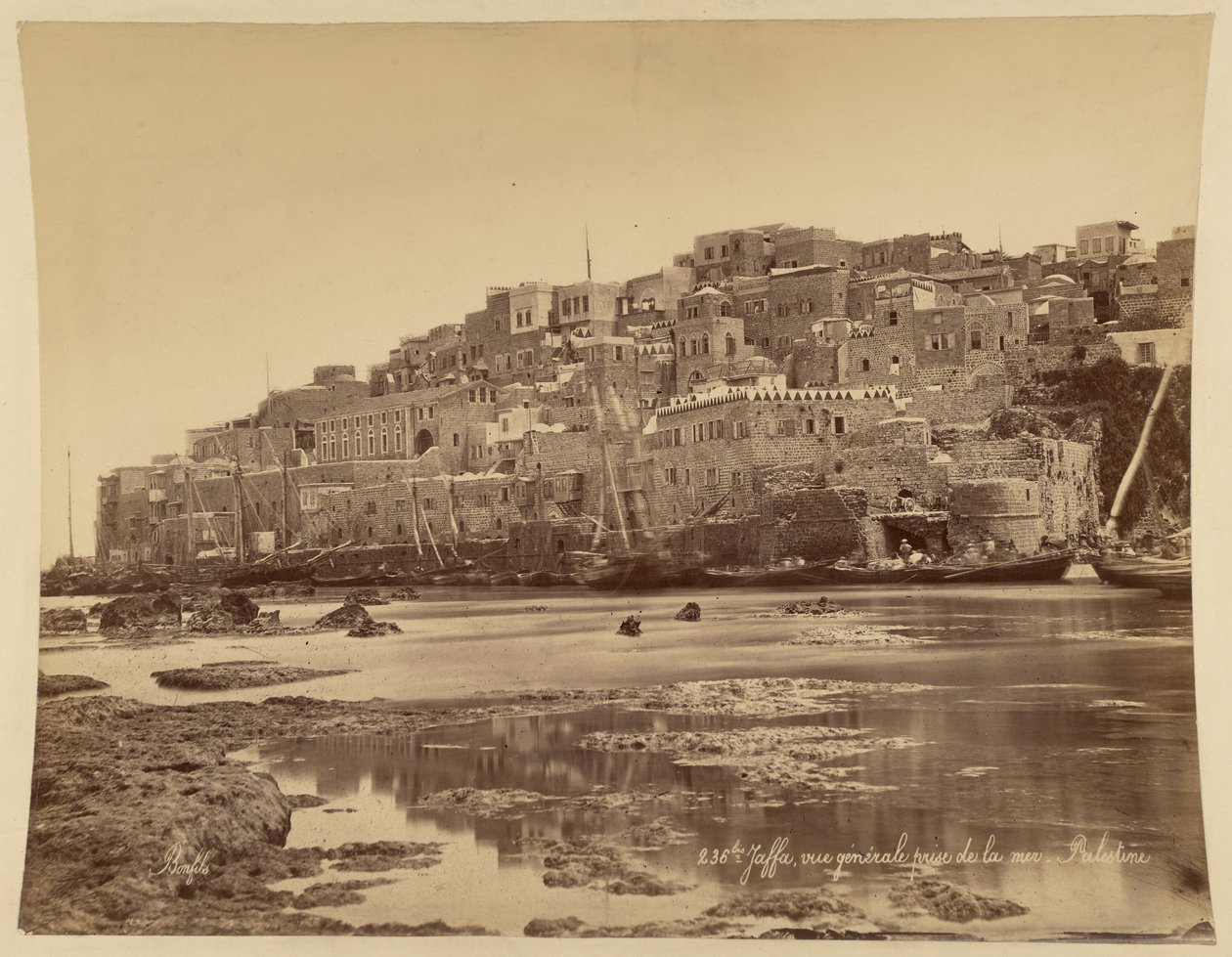 Jaffa, General View from the Sea, Palestine by Félix Bonfils