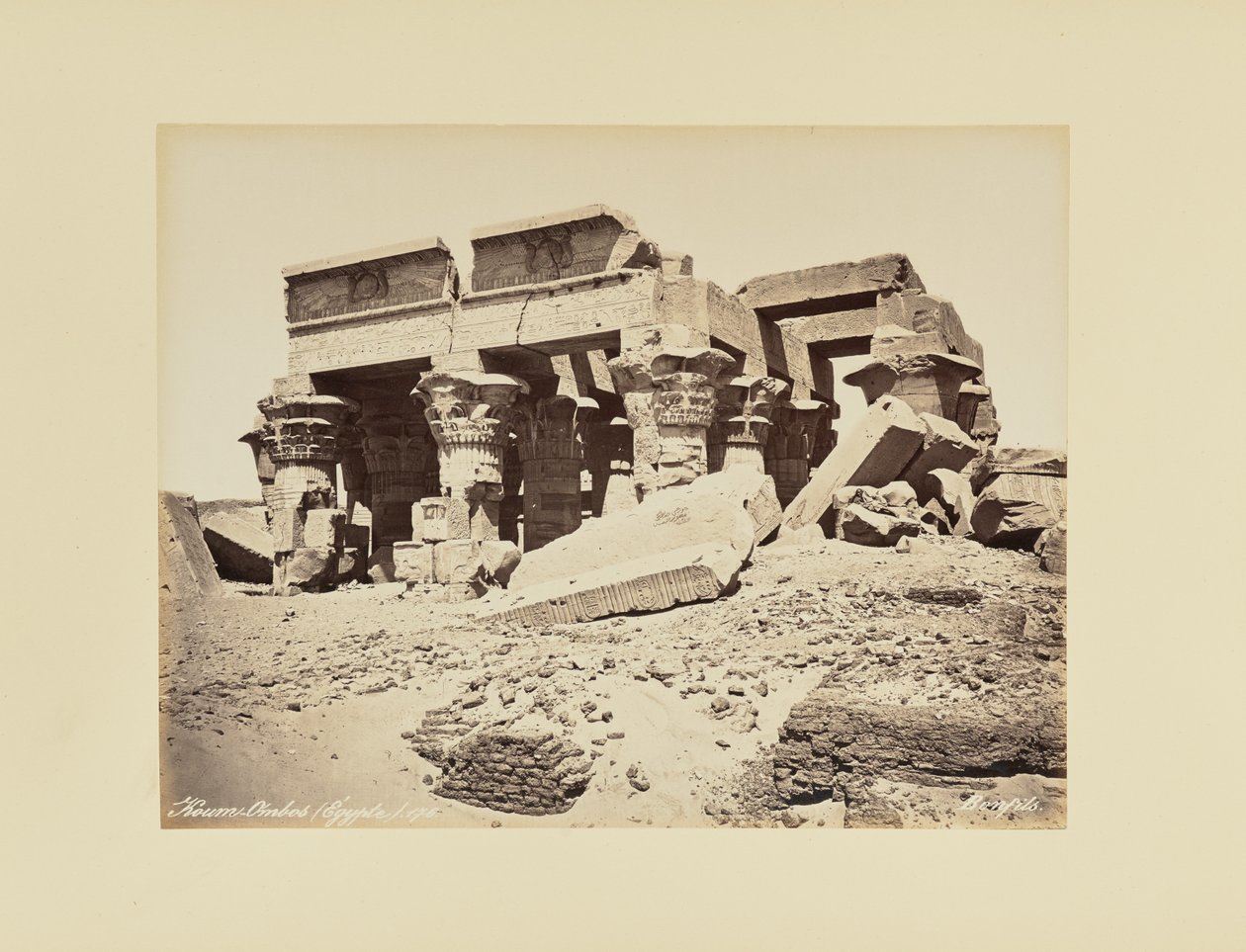 Koum-Ombos (Egypt) by Félix Bonfils