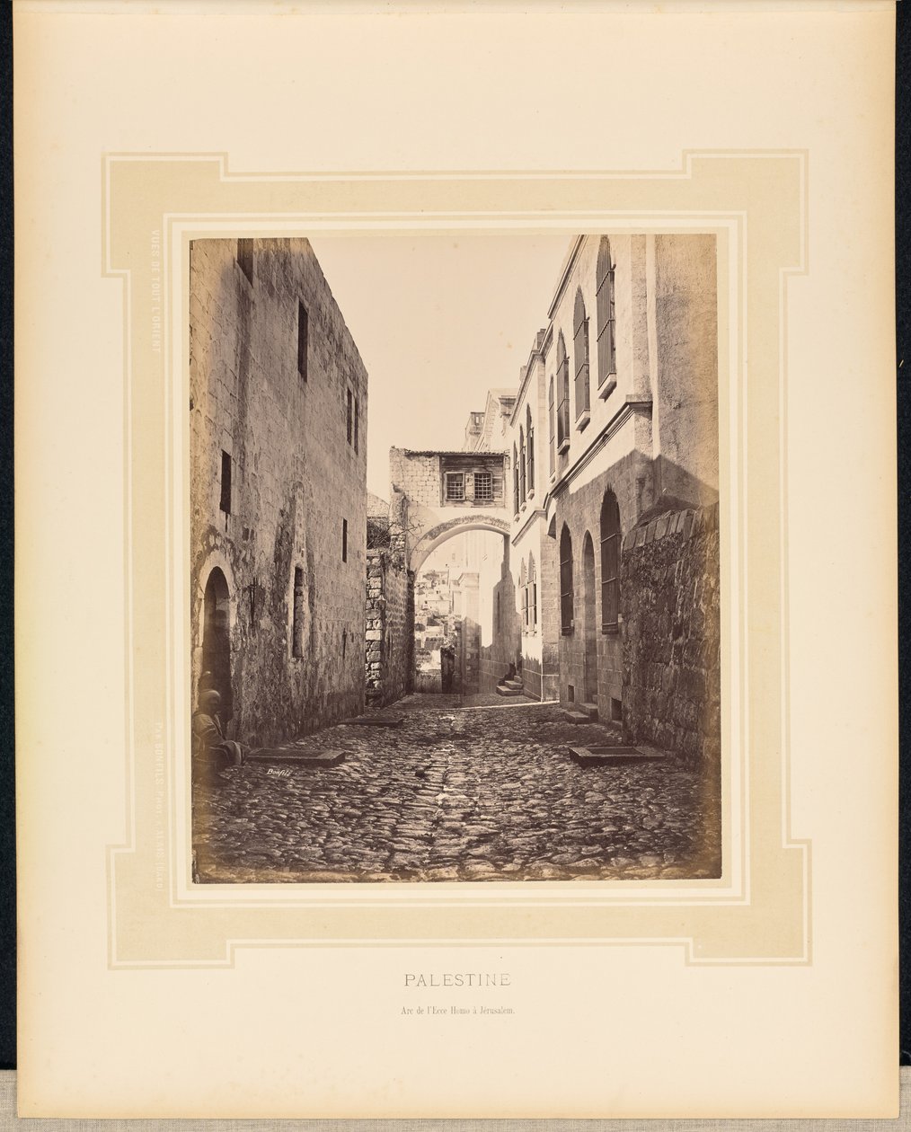 Palestine: Arch of the Ecce Homo in Jerusalem by Félix Bonfils