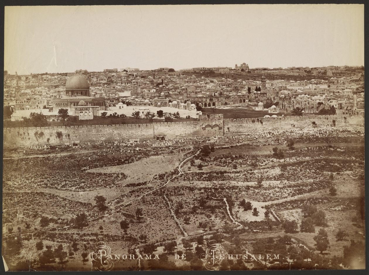 Panorama of Jerusalem by Félix Bonfils