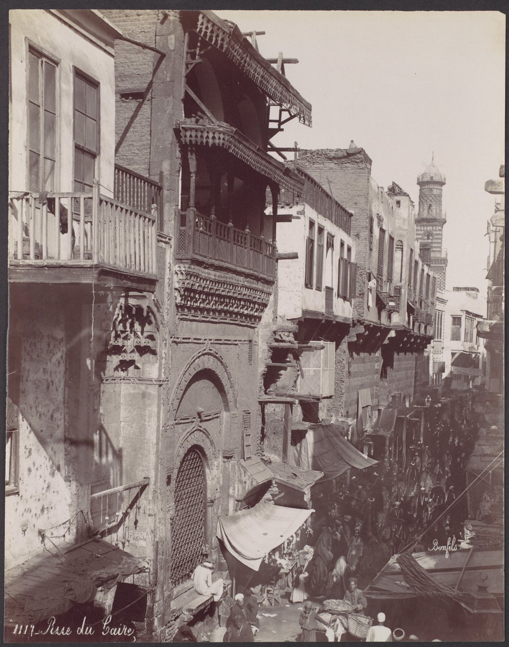 Rue du Caire by Félix Bonfils