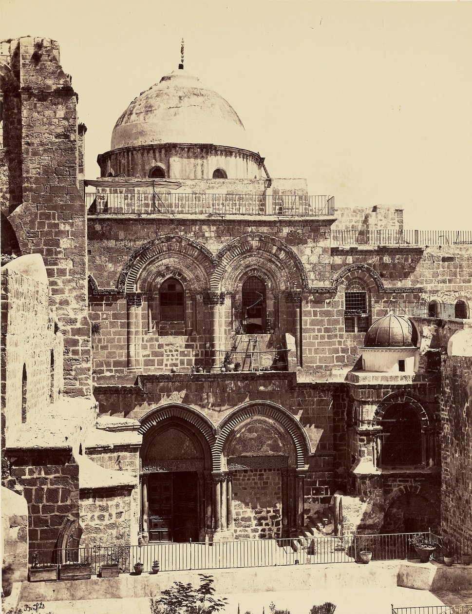 Holy Sepulchre - Jerusalem by Félix Bonfils
