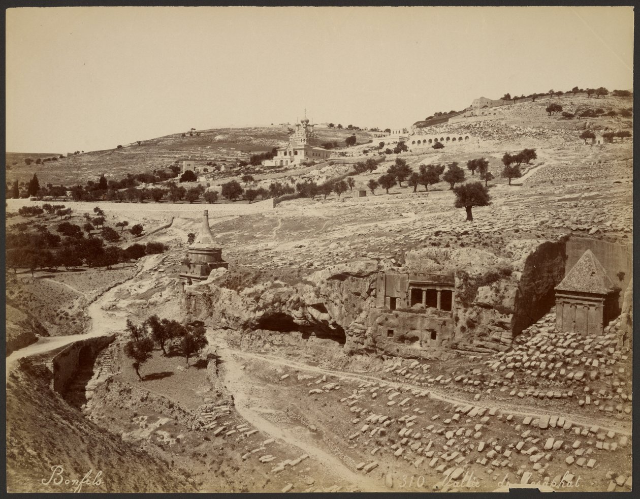 Valley of Josaphat by Félix Bonfils