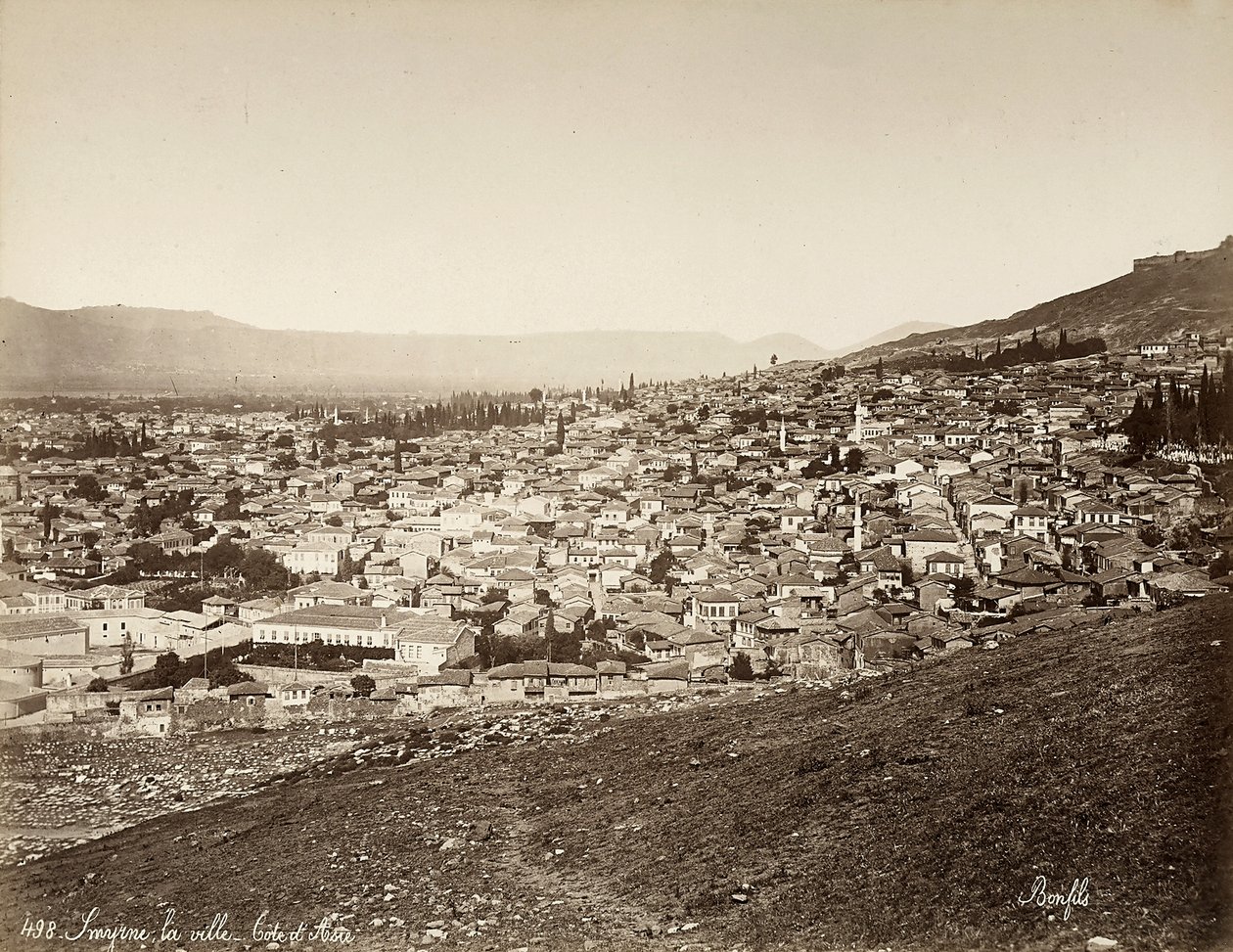 View of Smyrne, Turkey by Félix Bonfils