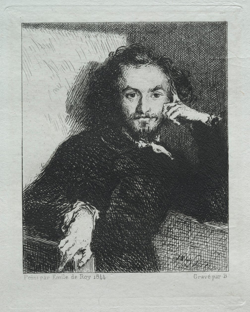 Baudelaire, after Emil de Roy by Felix Bracquemond