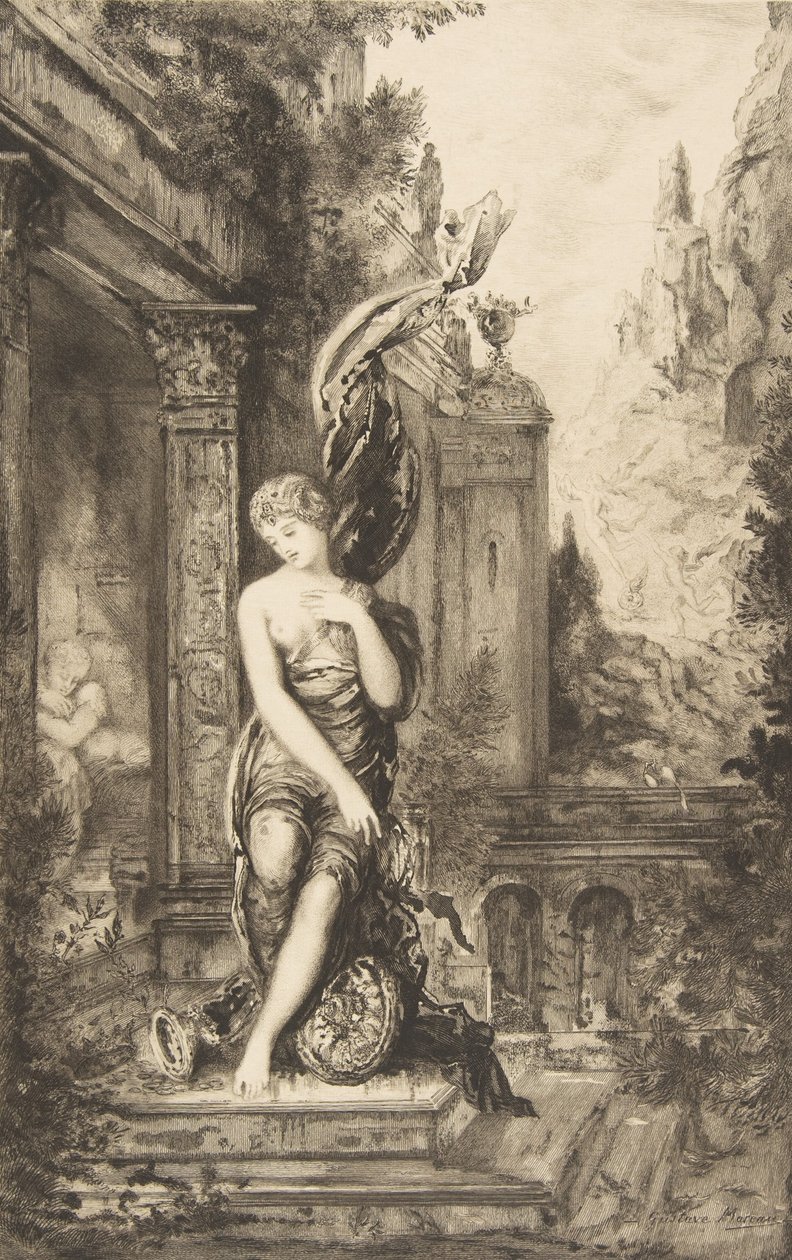 The Man Who Runs After Fortune and the One Who Waits in His Bed, 1886 by Felix Bracquemond