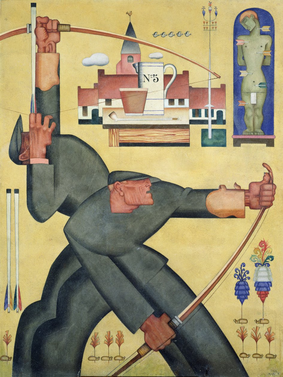 Archers by Felix Del Marle: Highest-quality art reproduction